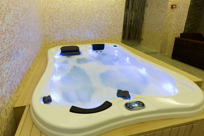 Spa-Style Tub and Ambient Lighting